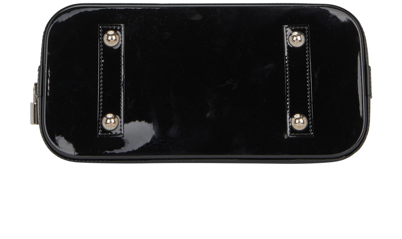 Alma PM, &pound;550, Handbags, Black, Patent Leather, Top view